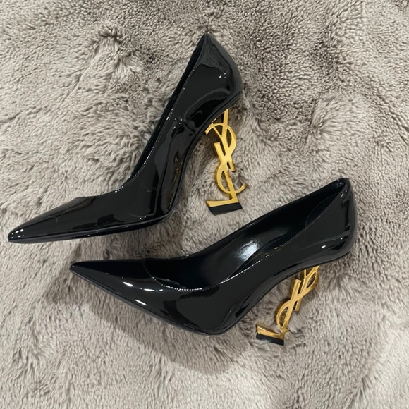 Authentic Saint Laurent 110mm Opyum Patent YSL-Heel Pumps - Picture 7 of 13
